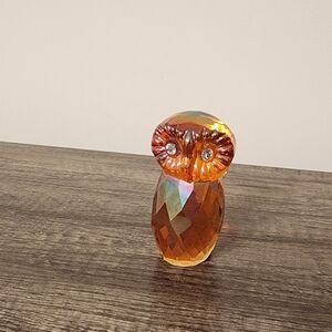 Simon Designs Crystal Owl Figurine - Orange